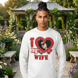 Camiseta Eu Amo Minha Esposa Personalizado