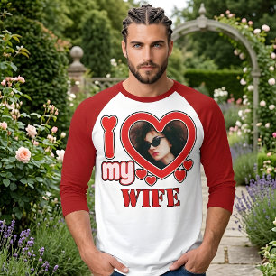 Camiseta Eu Amo Minha Esposa Personalizado