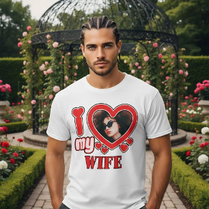 Camiseta Eu Amo Minha Esposa Personalizado