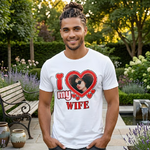 Camiseta Eu Amo Minha Esposa Personalizado