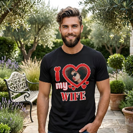 Camiseta Eu Amo Minha Esposa Personalizado