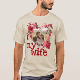 Camiseta Eu amo minha esposa Tendências personalizadas 2026