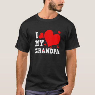 Camiseta Eu Amo Minha Família Dia de os namorados Do Vovô C
