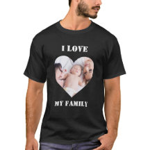 Eu Amo Minha Família Personalizada Foto Personaliz