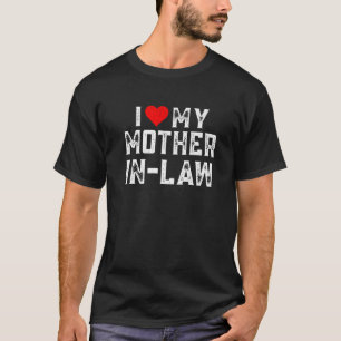 Camiseta Eu Amo Minha Família Sogra Coração Combinando Mari