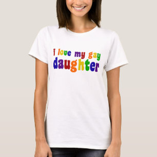 Camiseta Eu amo minha filha alegre