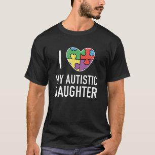 Camiseta Eu Amo Minha Filha Autista
