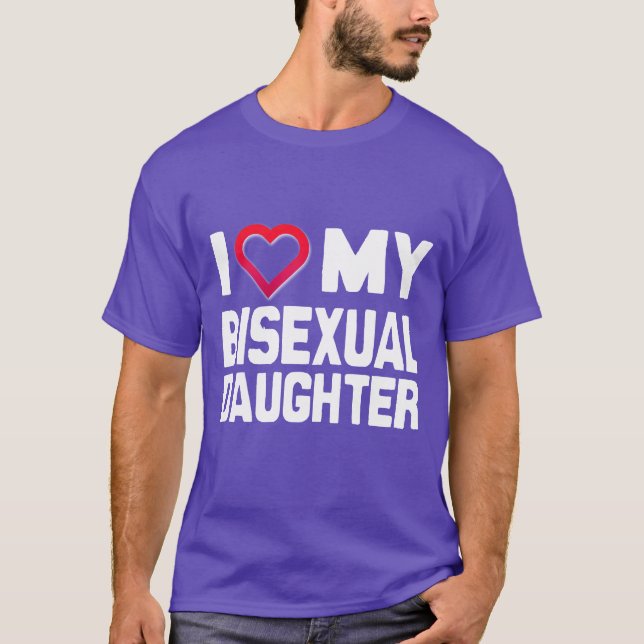 CAMISETA EU AMO MINHA FILHA BISEXUAL - -... (Frente)