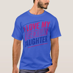 Camiseta Eu Amo Minha Filha Bissexual Bi Orgulho LGBT