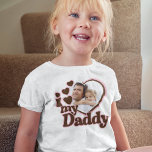 Camiseta Eu Amo Minha Filha De Pai Rosa Castanho Foto<br><div class="desc">A roupa perfeita para uma criança vestir no Dia de os pais ou no aniversário do Pai! Adicione uma foto fofa deles juntos para um pai de presente personalizado é certamente um amor:</div>