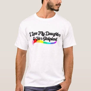 Camiseta Eu amo minha filha e seu pai namorada