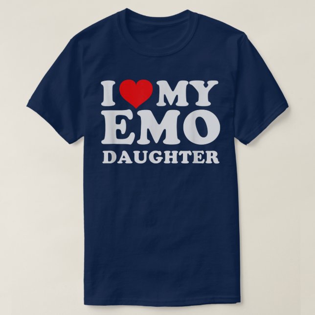 Camiseta Eu Amo Minha Filha Emo (Frente do Design)