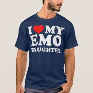 Camiseta Eu Amo Minha Filha Emo