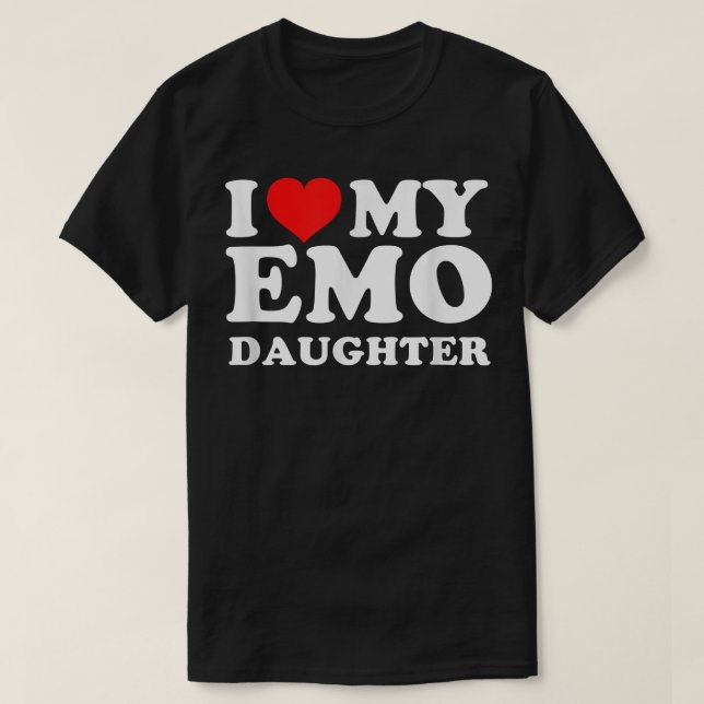 Camiseta Eu Amo Minha Filha Emo (Frente do Design)