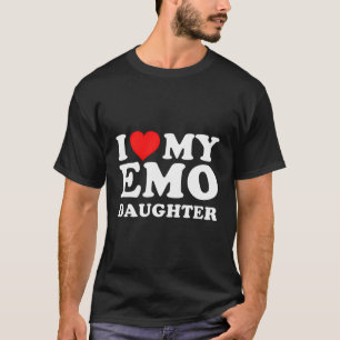 Camiseta Eu Amo Minha Filha Emo