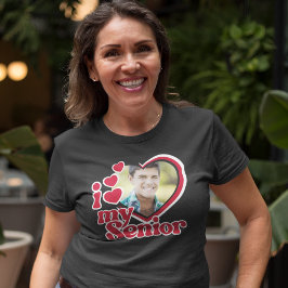 Camiseta Eu Amo Minha Foto de Formando de Mais velho Person