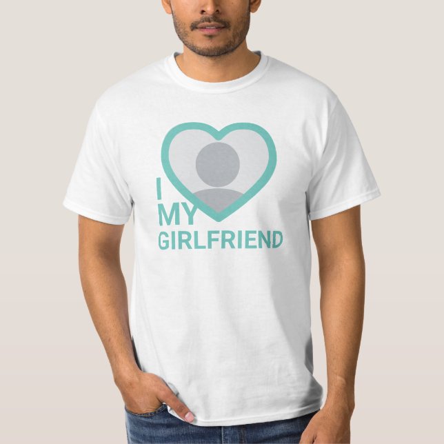 Camiseta Eu Amo Minha Foto De Namorada (Frente)