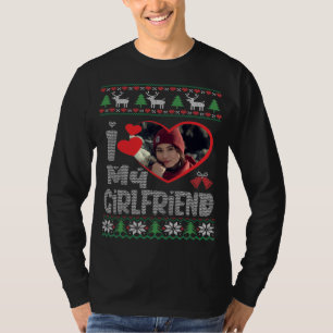 Camiseta Eu Amo Minha Foto De Namorada Foto Feia De Natal