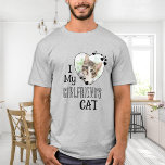 Camiseta Eu Amo Minha Foto Personalizada De Gato<br><div class="desc">Quem você realmente ama? Seu namorada ou seu gato! Dê o presente perfeito para o seu namorado, este dia de os namorados com esta camisa engraçada de amante de gatos! Um deve ter para cada amante de gatos, mãe de gatos e pai de gatos! Uma reviravolta divertida no meu Namorada,...</div>