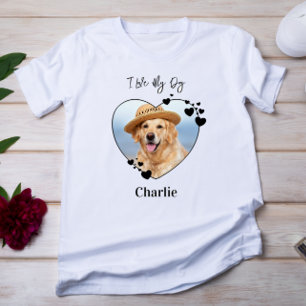 Camiseta Eu Amo Minha Foto Personalizada De Pet De Coração