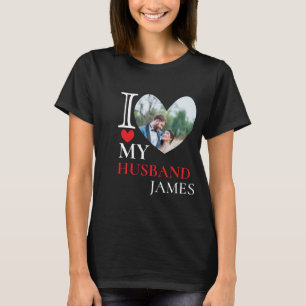 Camiseta Eu Amo Minha Foto Personalizada Personalizada Do C