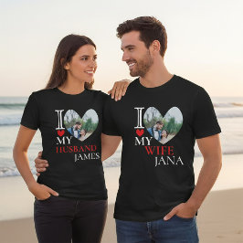 Camiseta Eu Amo Minha Foto Personalizada Personalizada Do C