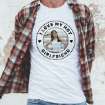 Camiseta Eu Amo Minha Foto Personalizada Simples Namorada<br><div class="desc">Texto personalizado personalizado "I Love my Hot Namorada" e design de camiseta fotográfica que você pode usar para criar sua própria camisa "I love my namorada". As cores e fontes podem ser editadas, basta clicar em 'personalizar mais' para o controle de design do cheio. Este estilo é perfeito para uma...</div>