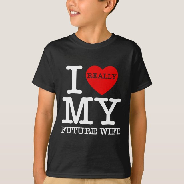 Camiseta Eu Amo Minha Futura Esposa Casamento Noiva Noivo  (Frente)