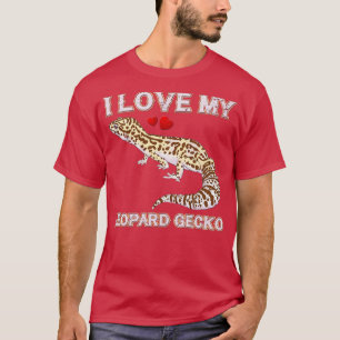Camiseta Eu Amo Minha Gecko Leopardo