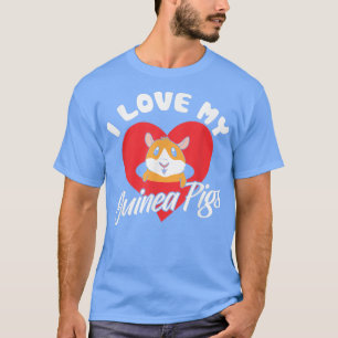 Camiseta Eu Amo Minha Guiné Suínos Cute Sobre A Guiné Porco