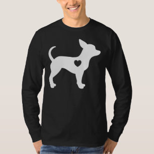 Camiseta Eu Amo Minha Ideia De Chihuahua Para A Sombra De C