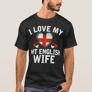 Camiseta Eu amo minha ideia inglesa quente do presente do