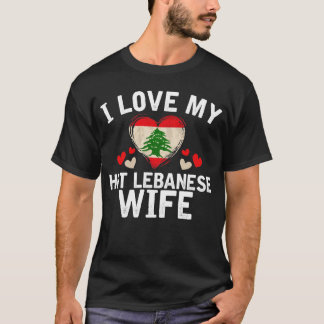 Camiseta Eu amo minha ideia libanesa quente do presente do