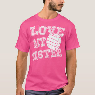 Camiseta Eu Amo Minha Irmã Irmã De Voleibol Volleyb