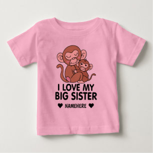 Camiseta Eu Amo Minha Irmã Mais Velha