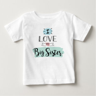 Camiseta Eu Amo Minha Irmã Mais Velha Linda