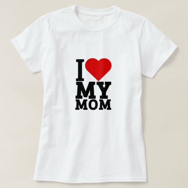 Camiseta Eu amo minha mãe (Frente do Design)