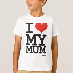 Camiseta eu amo minha mãe