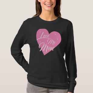 Camiseta Eu Amo Minha Mãe Coração Minha Mamãe Gráfica