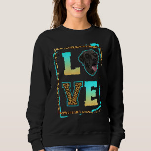 Camiseta Eu Amo Minha Mãe de Labrador Retriever Preto