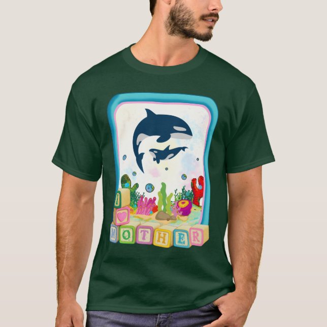 Camiseta Eu Amo Minha Mãe Design (Frente)