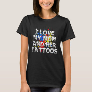 Camiseta Eu amo minha mãe e suas tatuagens Splatoon Ink It 