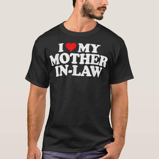 Camiseta Eu amo minha mãe em Direito    e me divirto com o  (Frente)