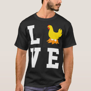 Camiseta Eu Amo Minha Mãe Hen - Criação De Frangos