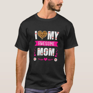 Camiseta Eu Amo Minha Mãe Incrível Dia de as mães Engra