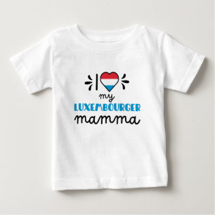 Camiseta Eu amo minha mãe luxemburguesa e fofa