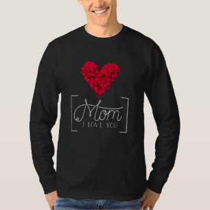 Camiseta Eu Amo Minha Mãe Por Crianças Filhas Filhas Filhas