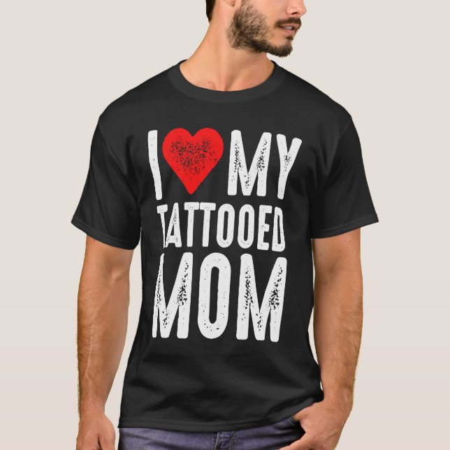 Camiseta Eu Amo Minha Mãe Tatuada (Frente)