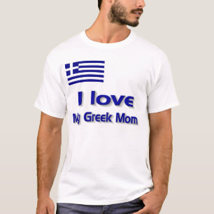 Camiseta Eu amo minha mamã grega