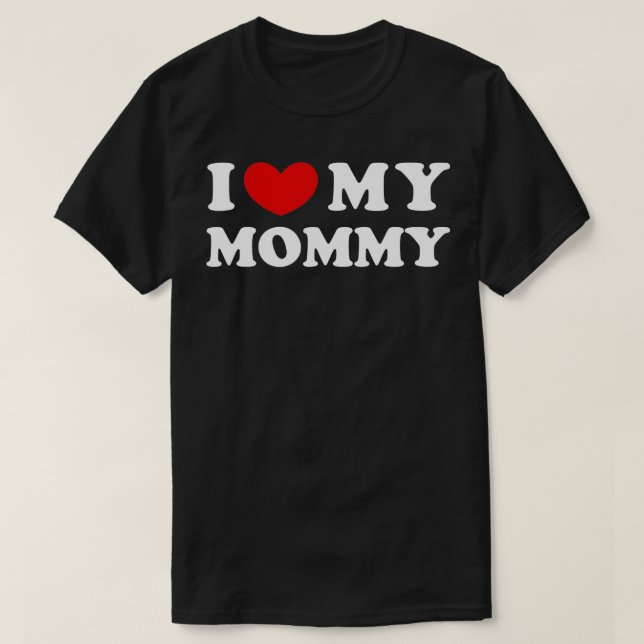 Camiseta Eu Amo Minha Mamãe, Eu Corto Minha Mamãe (Frente do Design)
